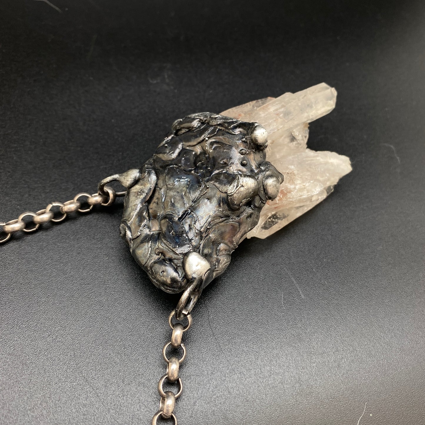 Iceberg ~ Quartz Cluster Necklace