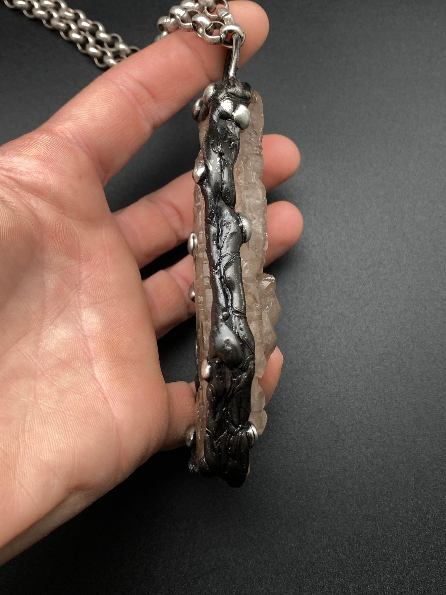 The Last Unicorn ~ Elestial Smoky Quartz Necklace