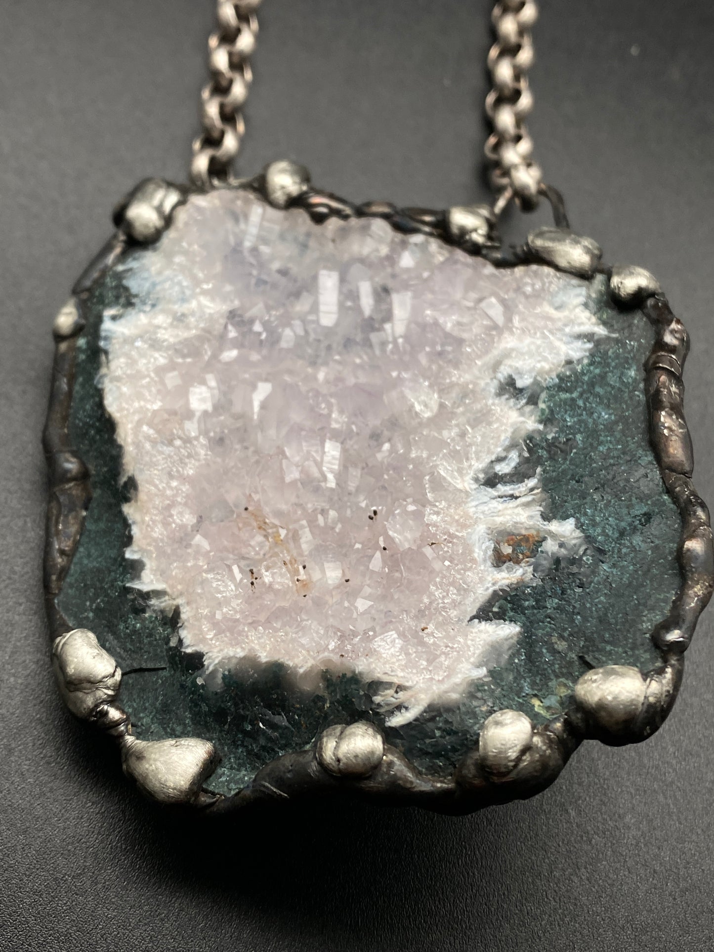 Gardens ~ Amethyst Crystal Necklace