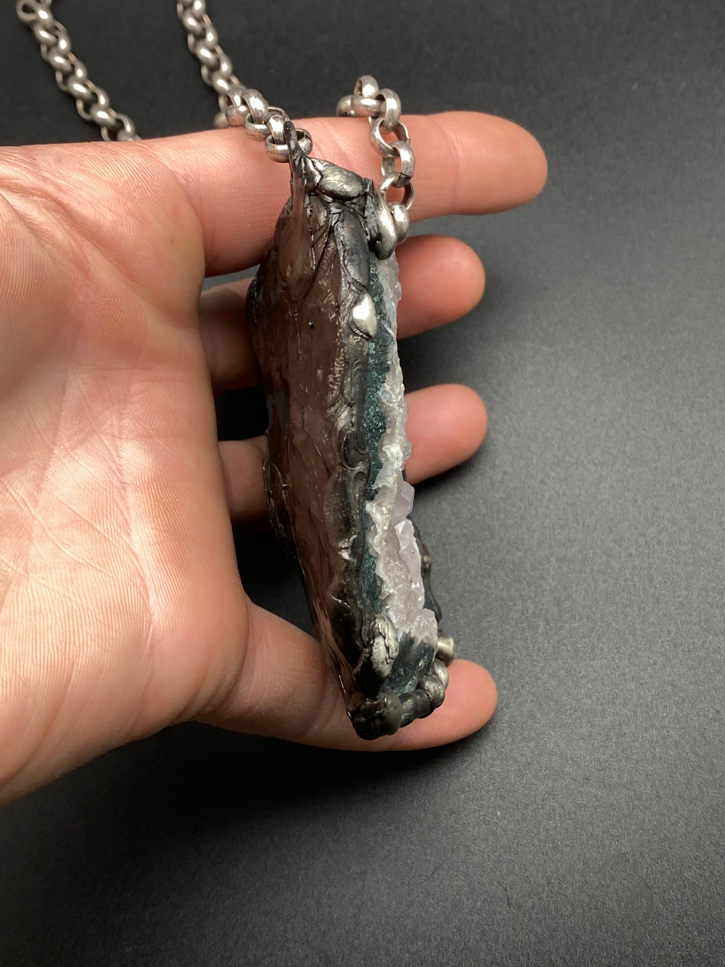 Gardens ~ Amethyst Crystal Necklace