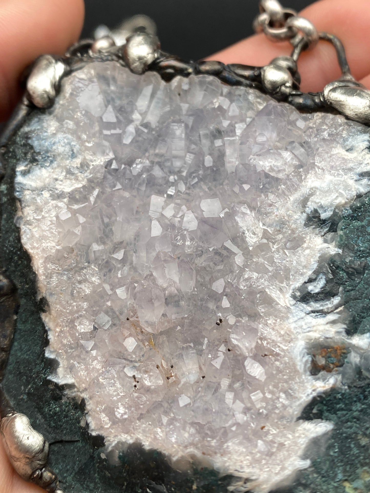 Gardens ~ Amethyst Crystal Necklace