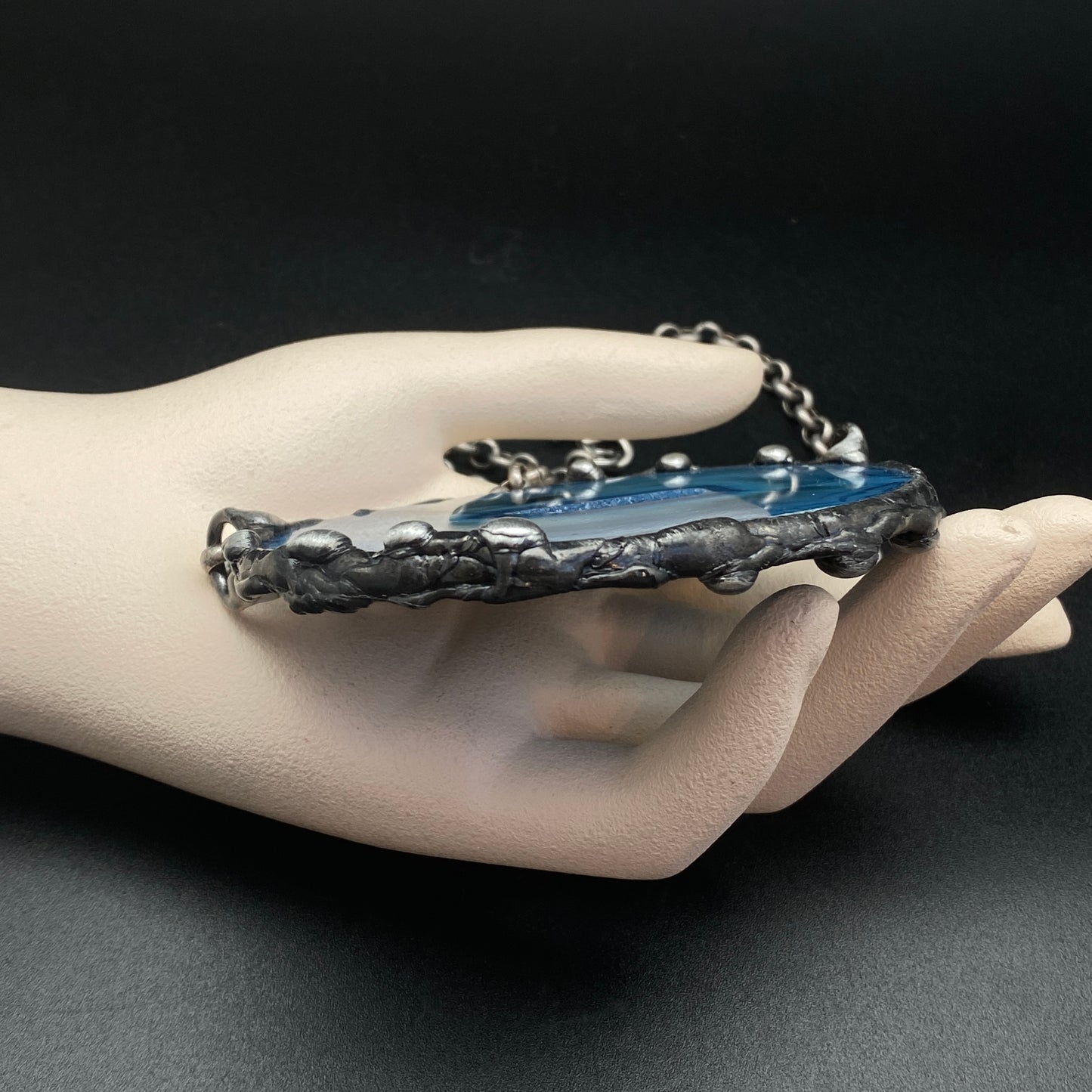 Portal ~ Geode Slice Necklace