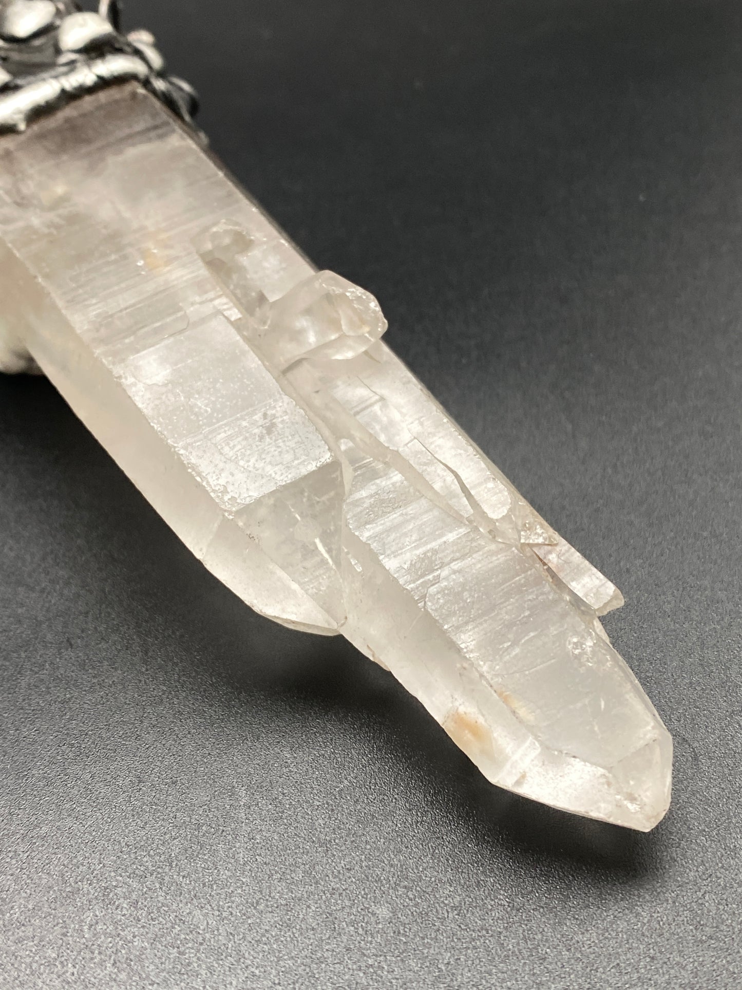 Titania ~ Giant Double Point Quartz Necklace