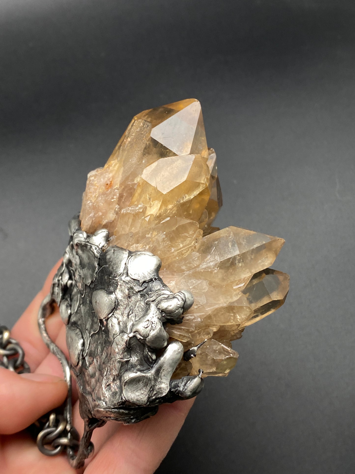 Castle For A Dreamer ~ Massive Kundalini Citrine Necklace