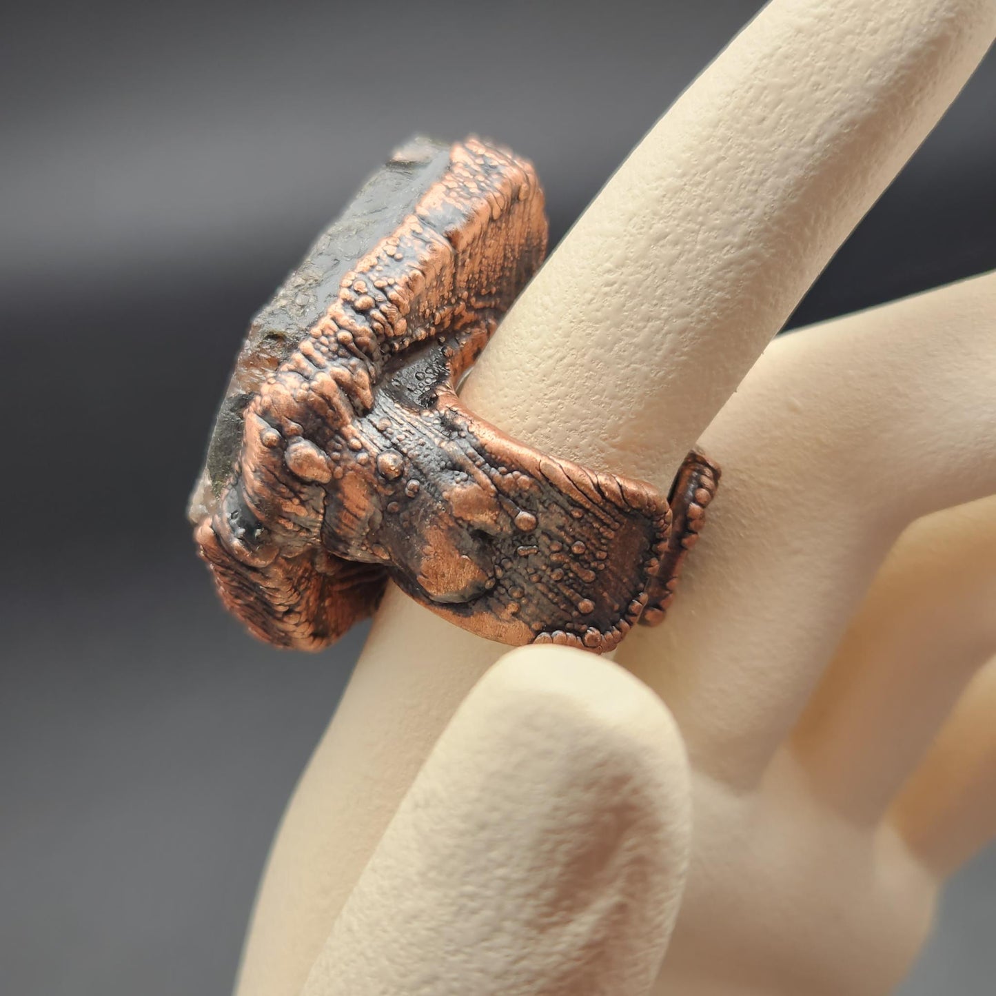Ritual ~ Chiastolite Statement Ring