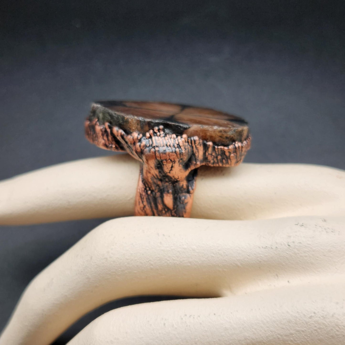 Ritual ~ Chiastolite Statement Ring