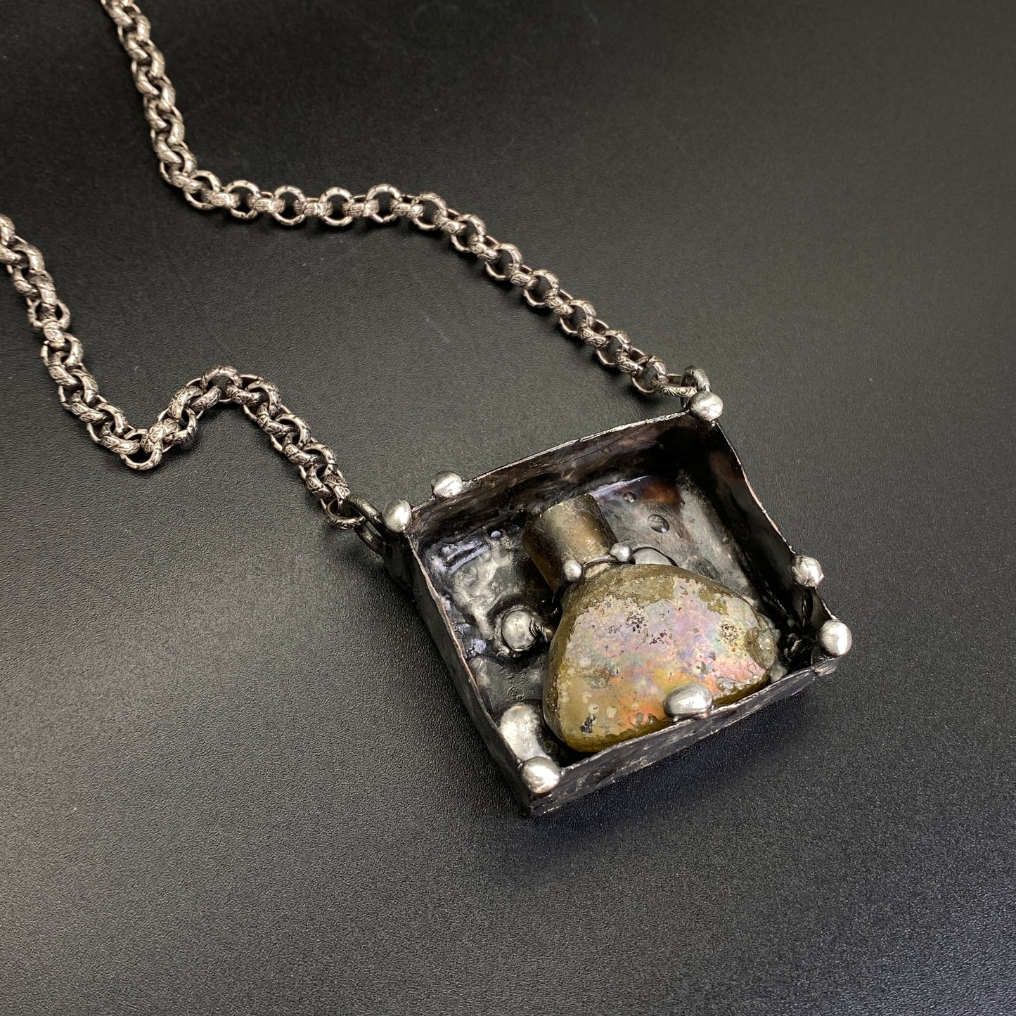 Vessel ~ Ancient Roman Glass Bottle Necklace