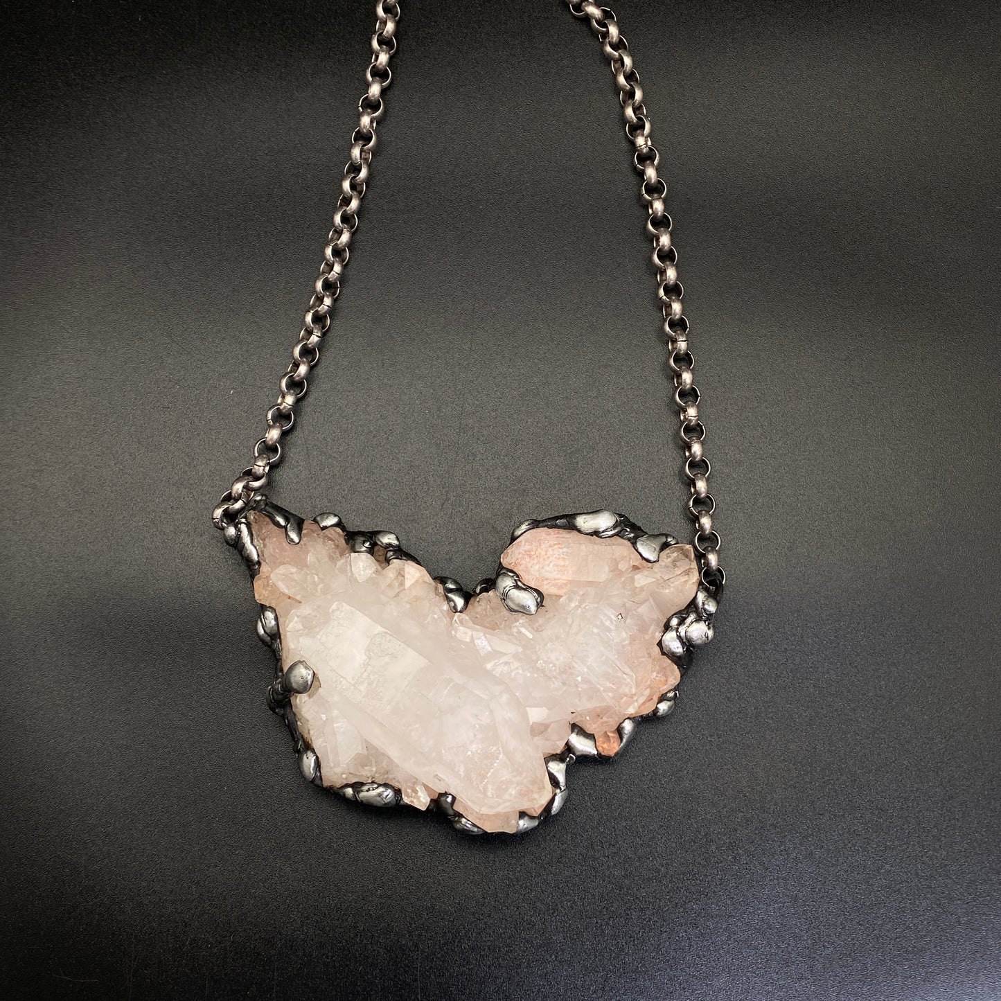 Broadcast ~ Quartz Cluster Necklace