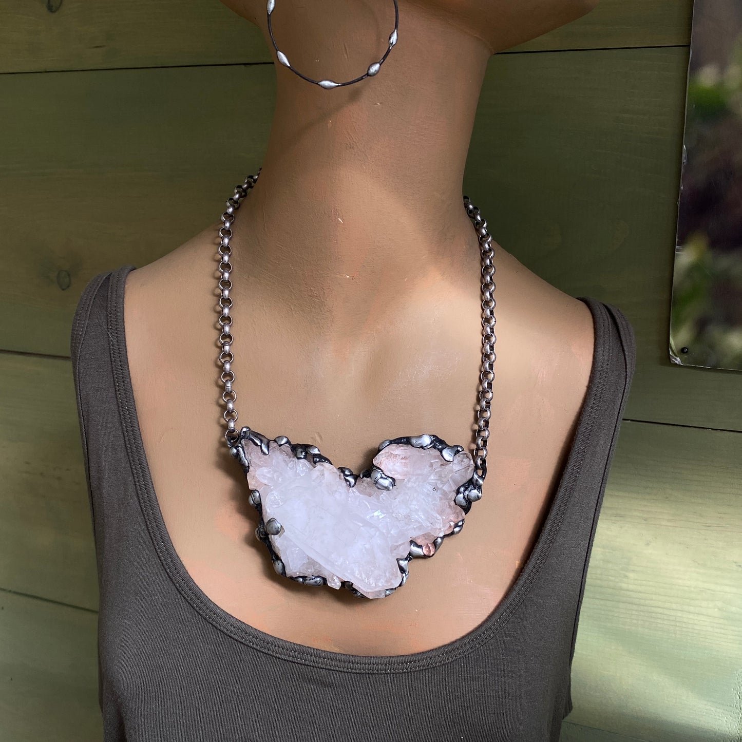 Broadcast ~ Quartz Cluster Necklace