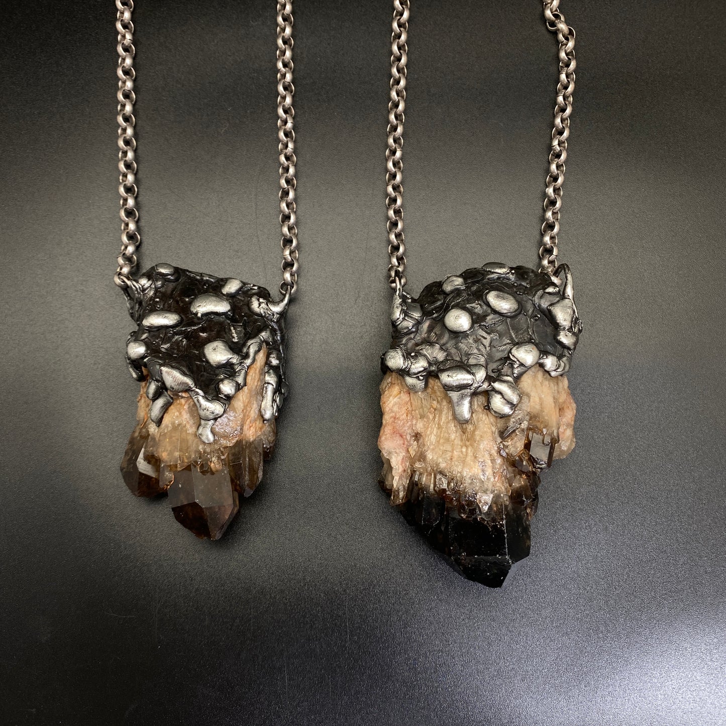 Castle For A Dreamer ~ Massive Dark Kundalini Citrine Necklace