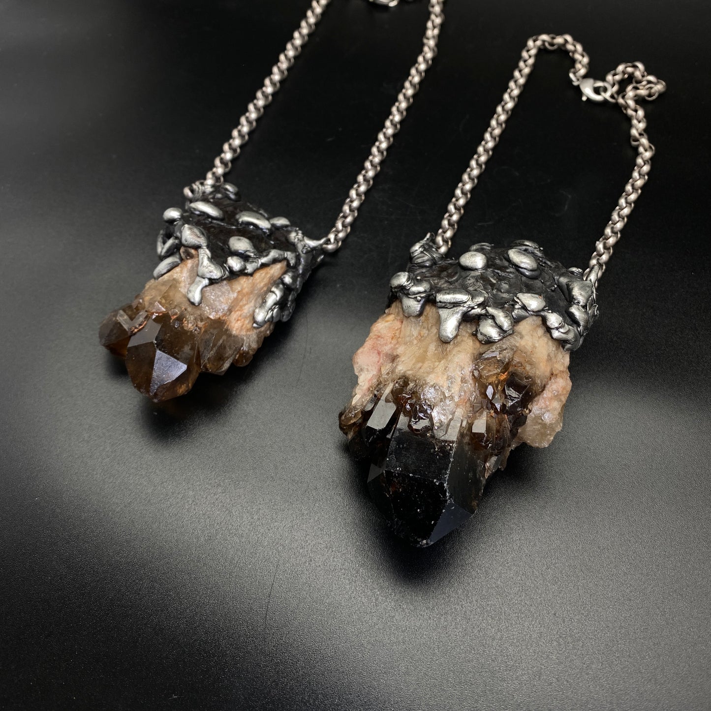 Castle For A Dreamer ~ Massive Dark Kundalini Citrine Necklace