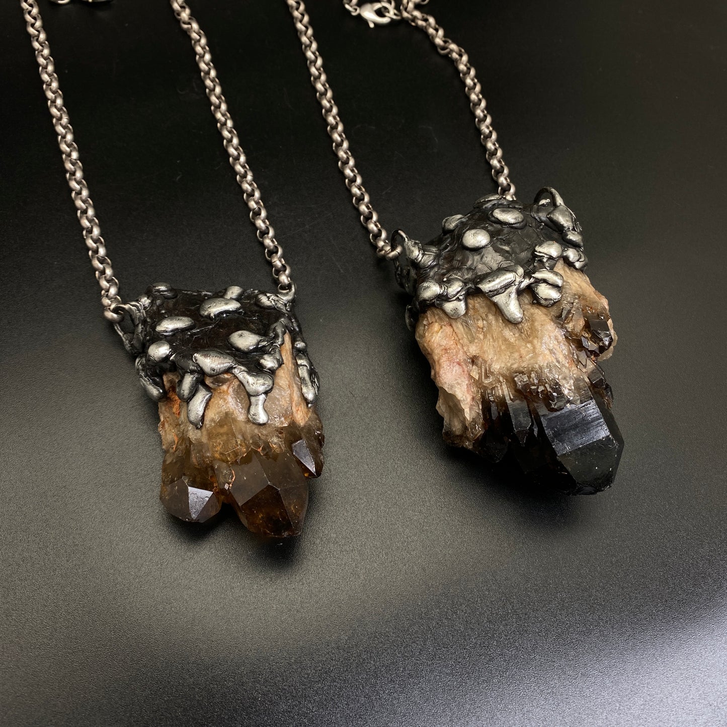 Castle For A Dreamer ~ Massive Dark Kundalini Citrine Necklace