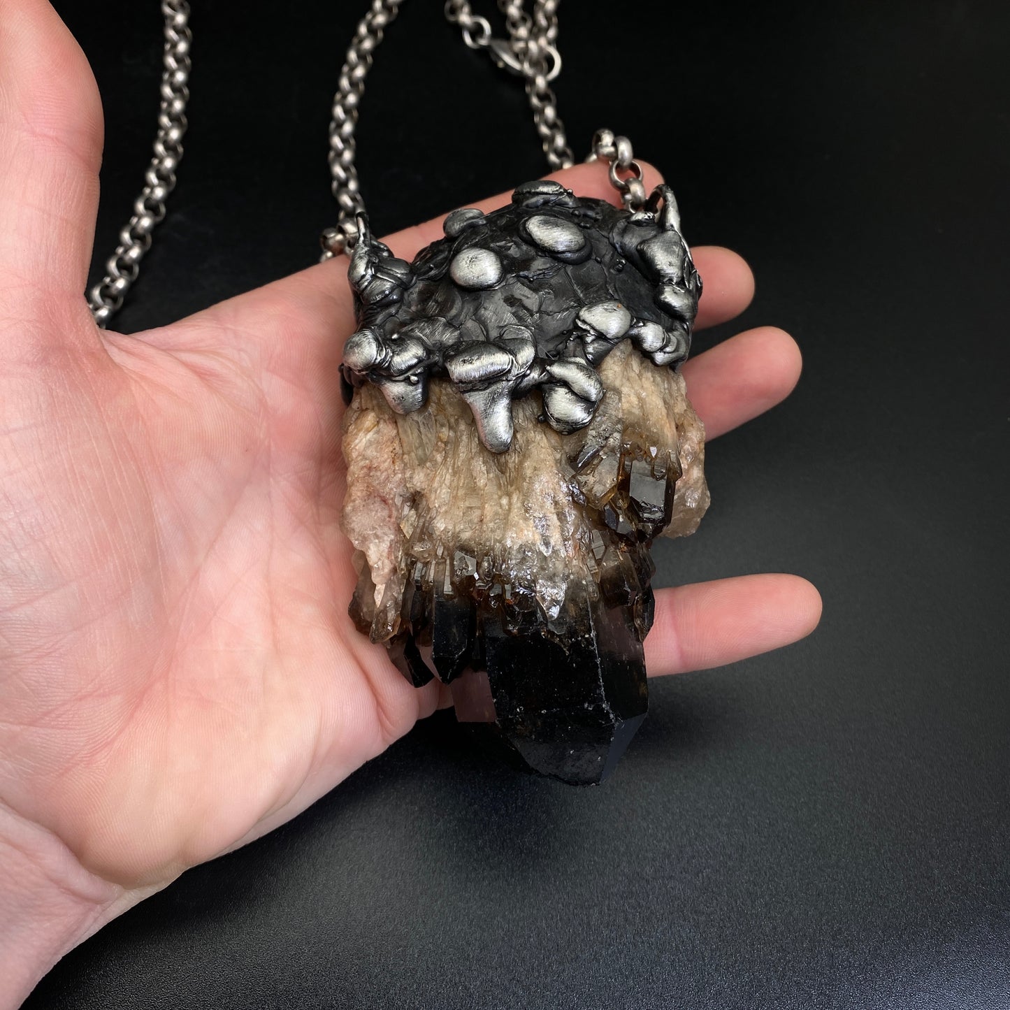 Castle For A Dreamer ~ Massive Dark Kundalini Citrine Necklace