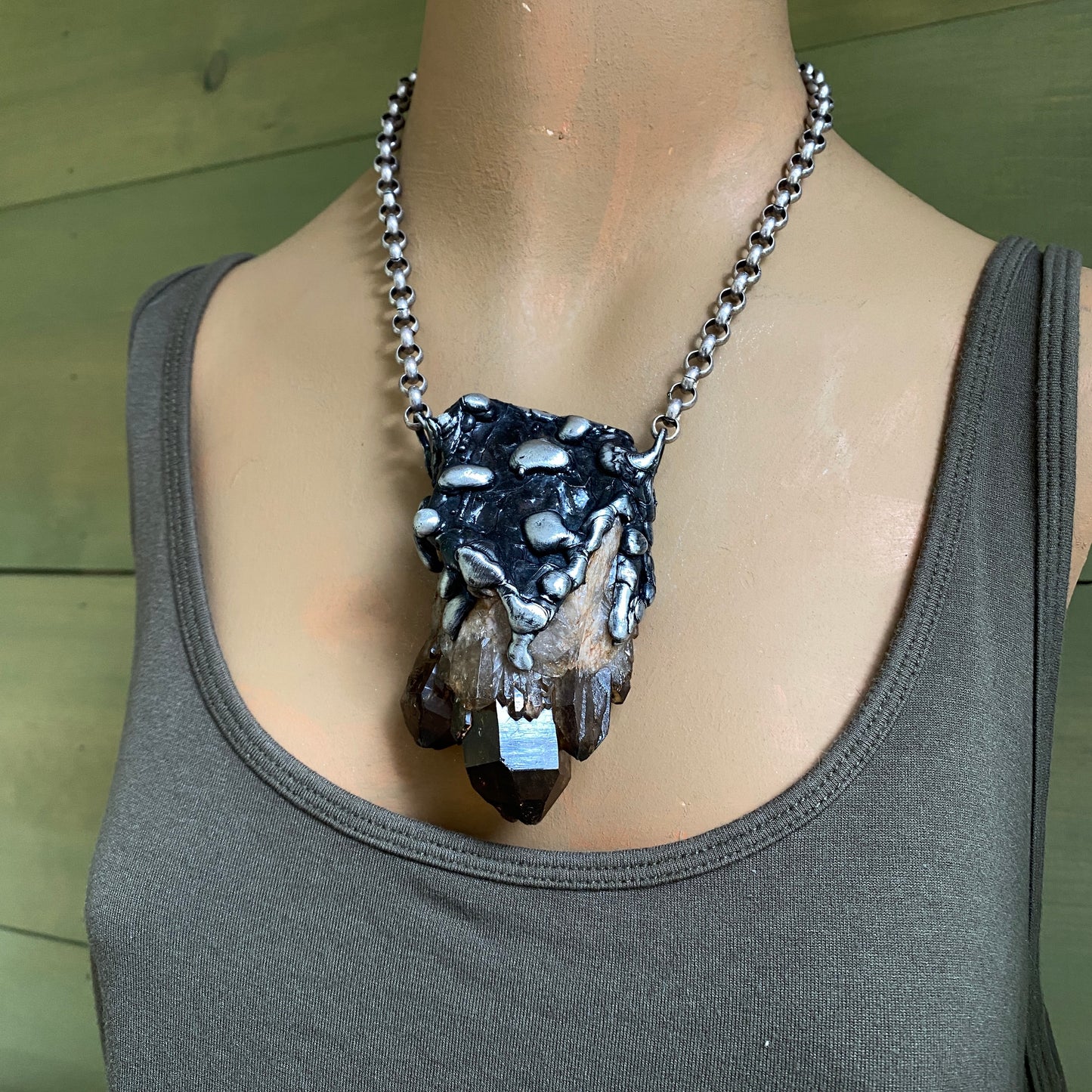 Castle For A Dreamer ~ Massive Dark Kundalini Citrine Necklace
