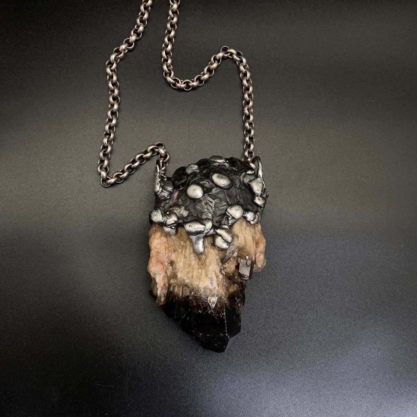 Castle For A Dreamer ~ Massive Dark Kundalini Citrine Necklace