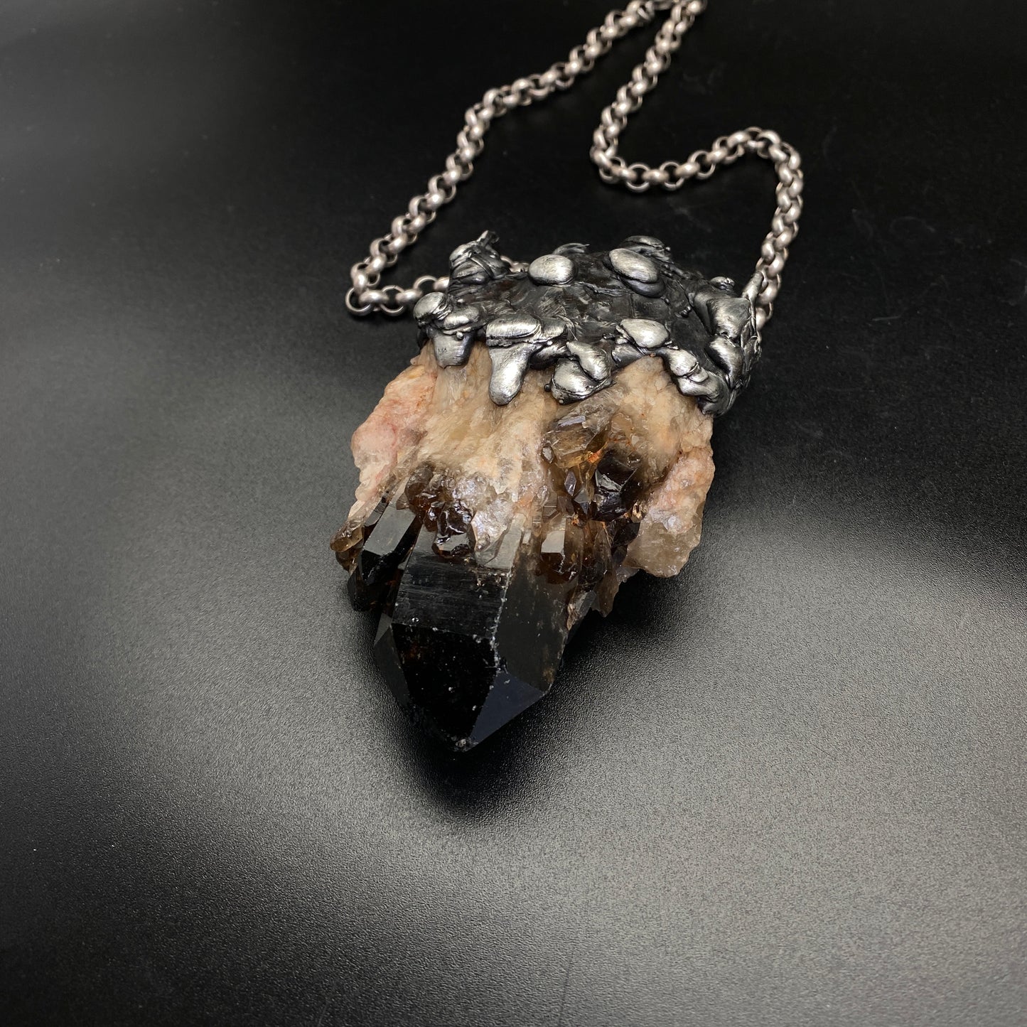 Castle For A Dreamer ~ Massive Dark Kundalini Citrine Necklace