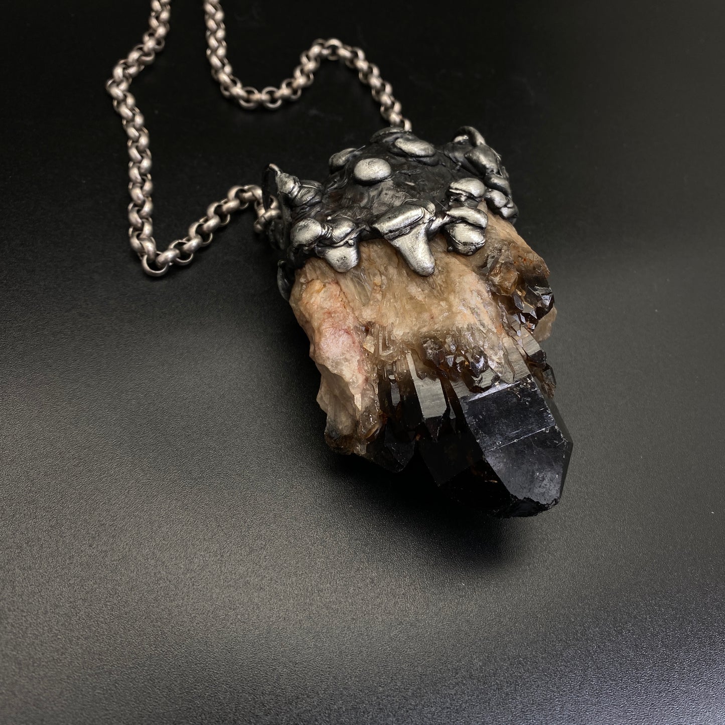 Castle For A Dreamer ~ Massive Dark Kundalini Citrine Necklace