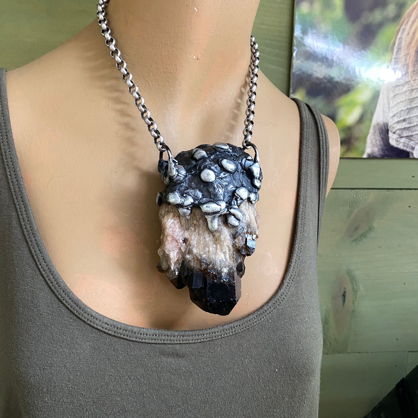 Castle For A Dreamer ~ Massive Dark Kundalini Citrine Necklace