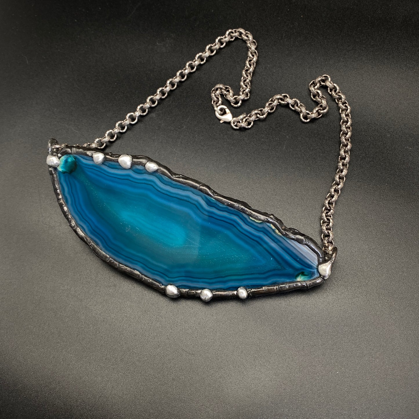 Atoll ~ Geode Slice Necklace