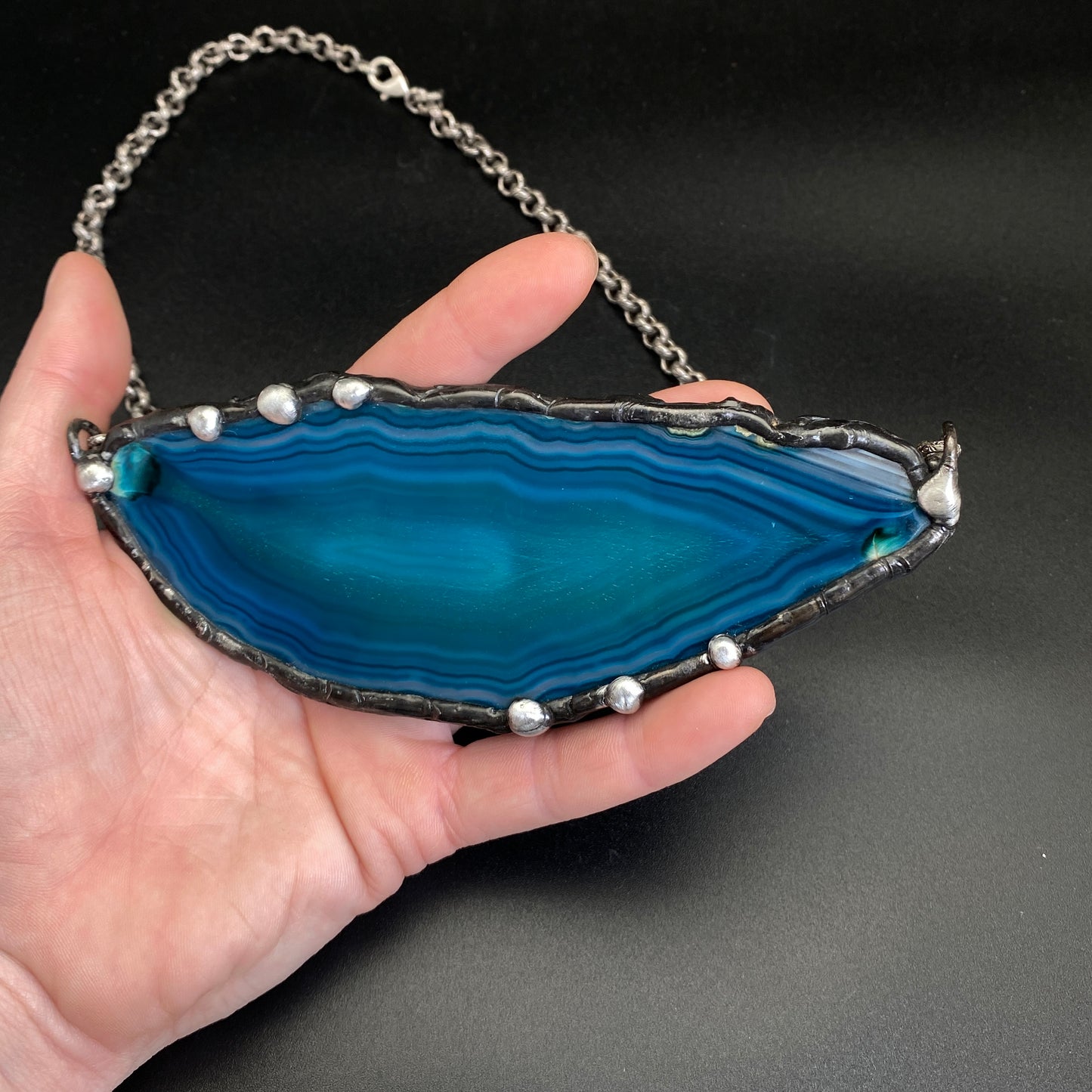 Atoll ~ Geode Slice Necklace
