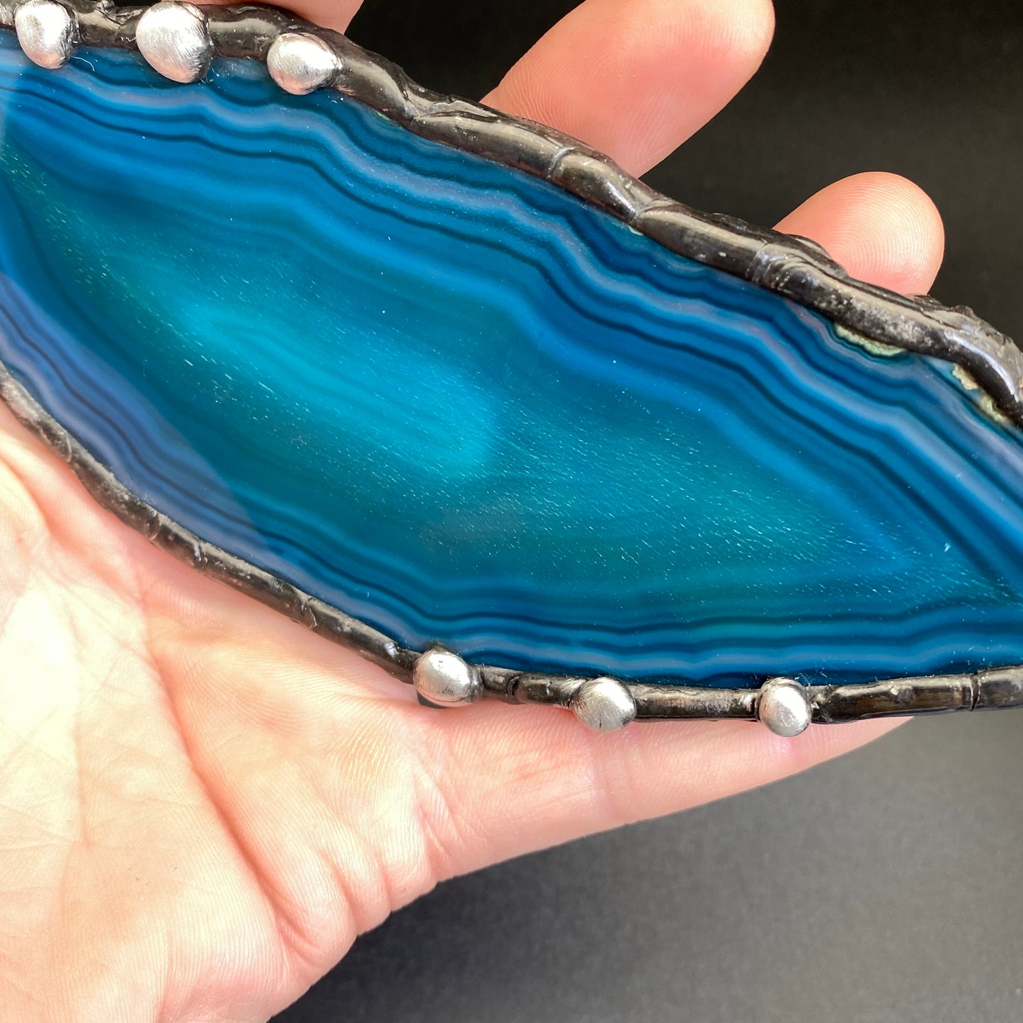 Atoll ~ Geode Slice Necklace