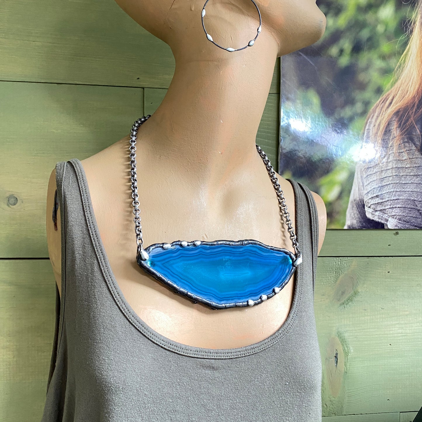 Atoll ~ Geode Slice Necklace