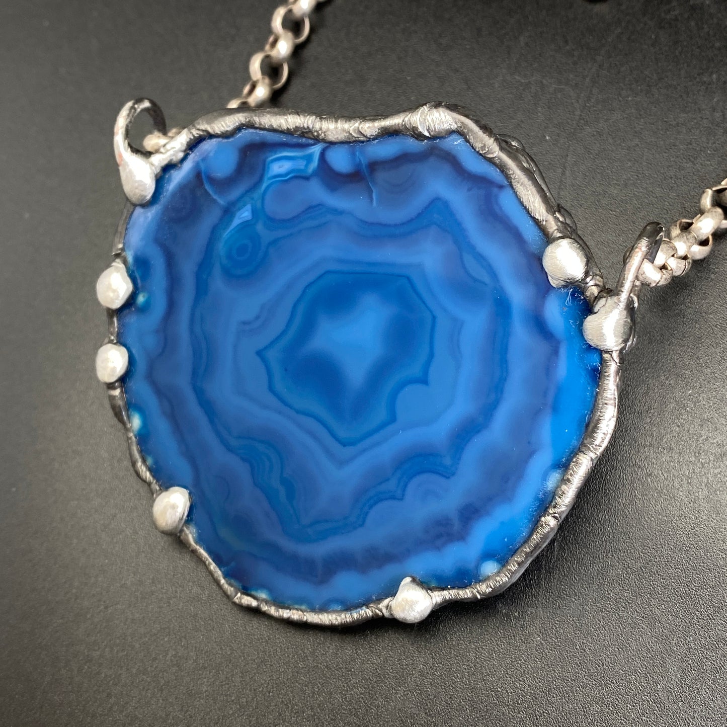 Ripple Effect ~ Geode Slice Necklace