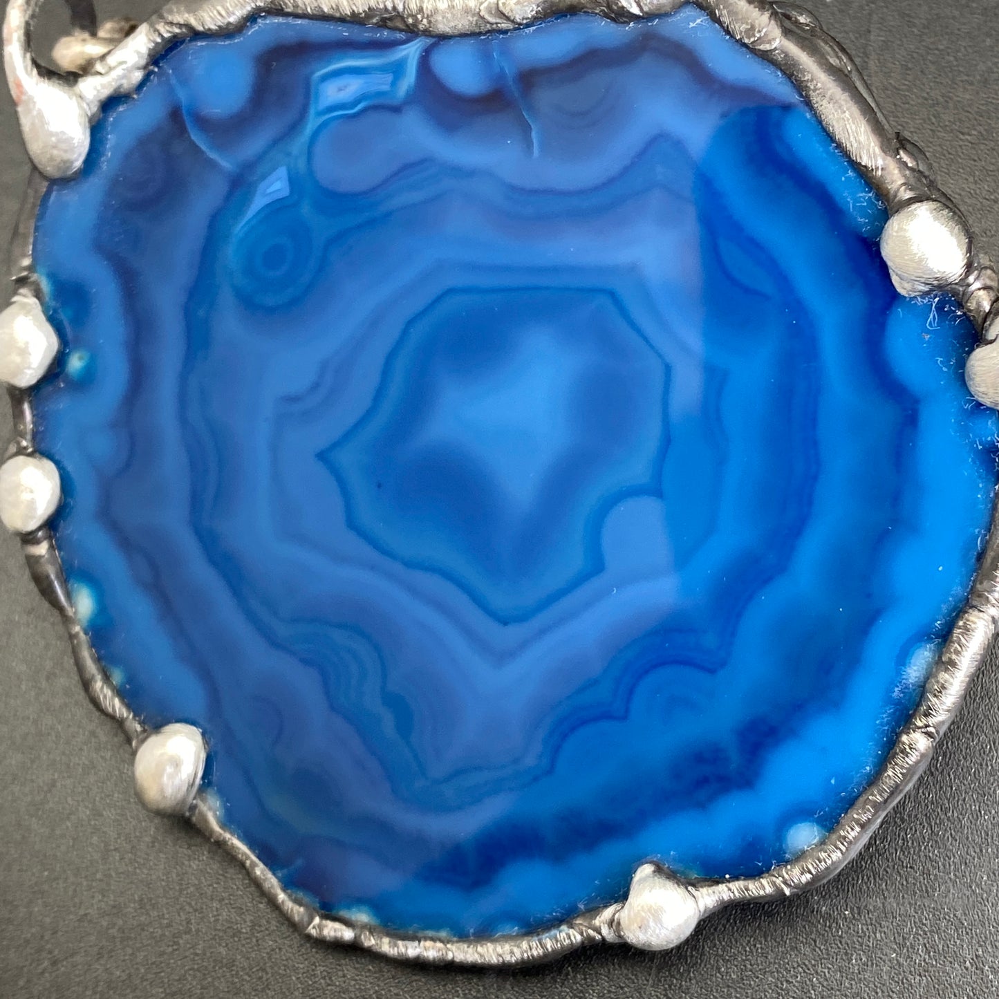 Ripple Effect ~ Geode Slice Necklace