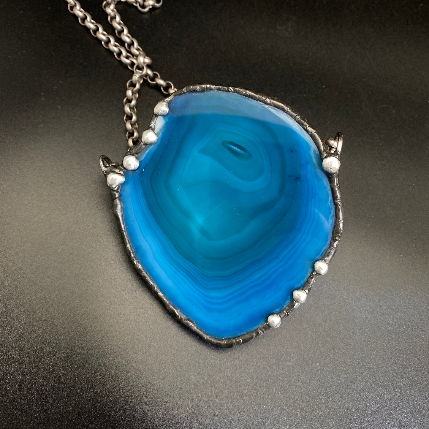 Pools ~ Geode Slice Necklace