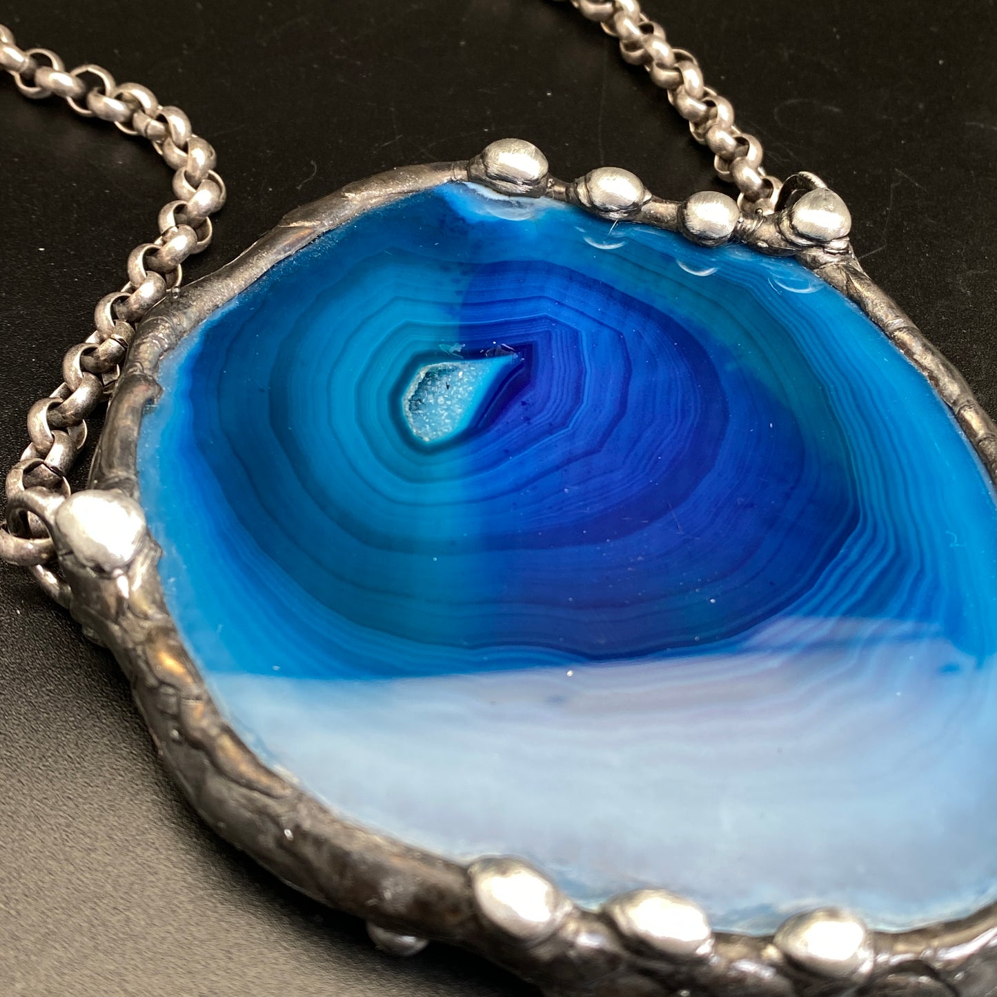 Pools ~ Geode Slice Necklace