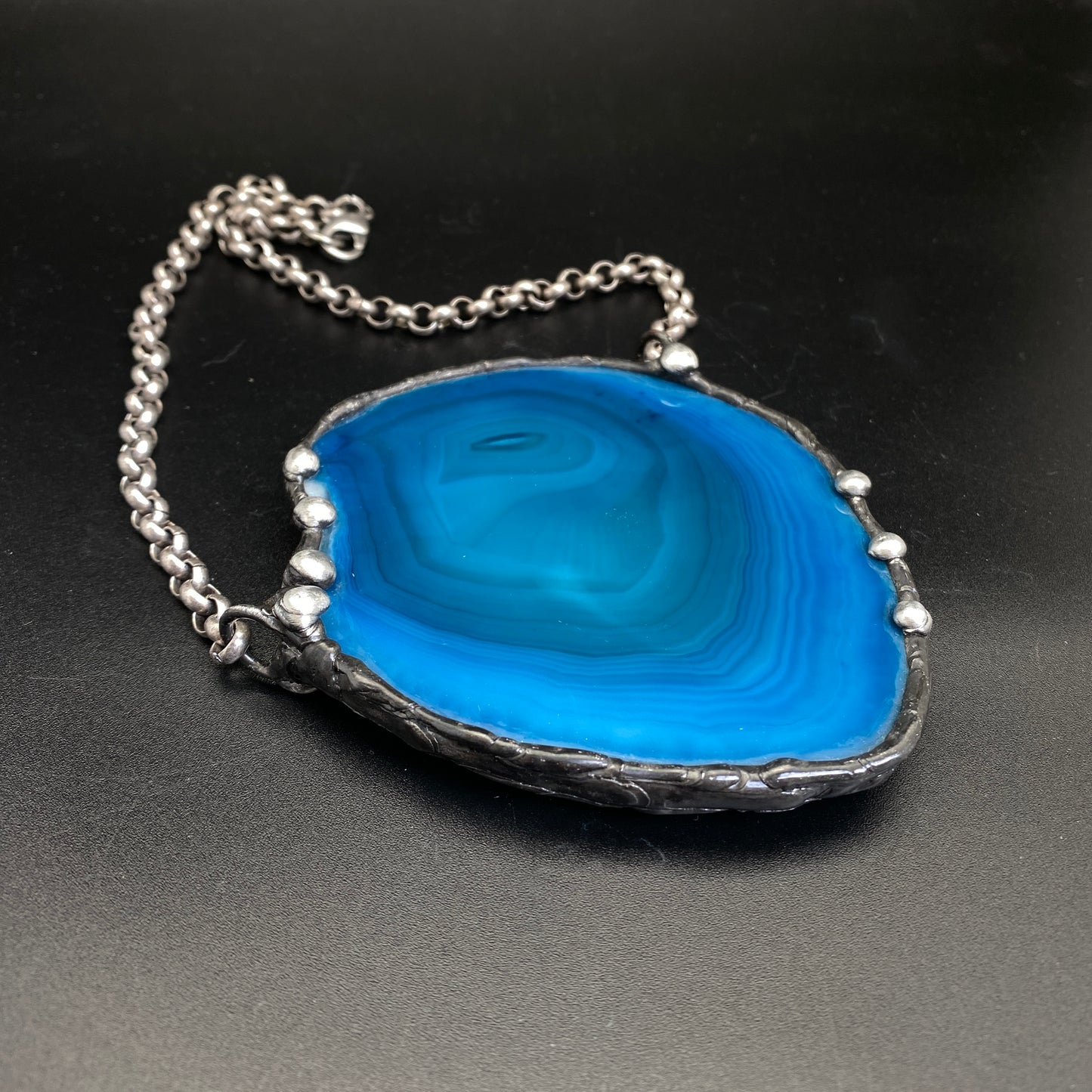 Pools ~ Geode Slice Necklace