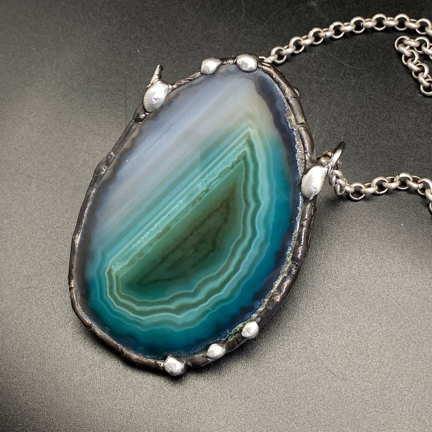 Ascension ~ Geode Slice Necklace