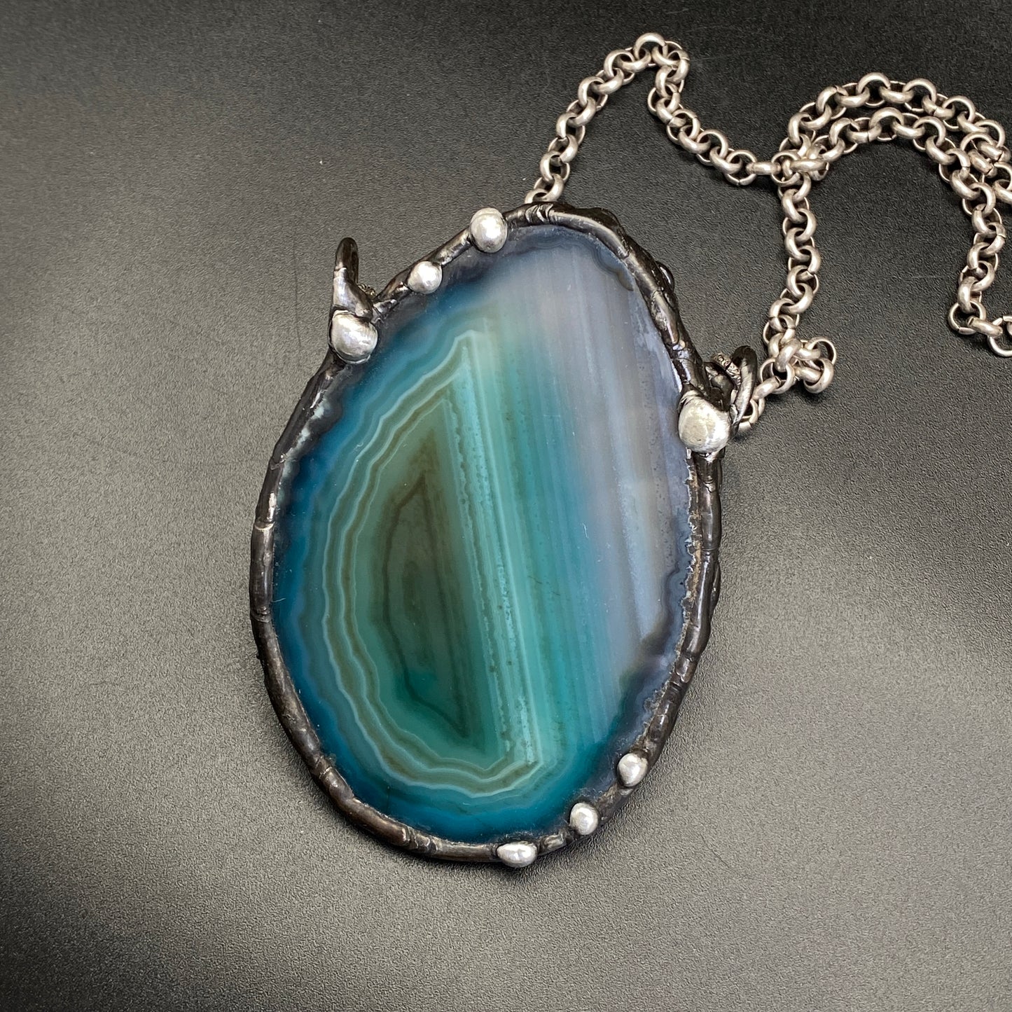 Ascension ~ Geode Slice Necklace
