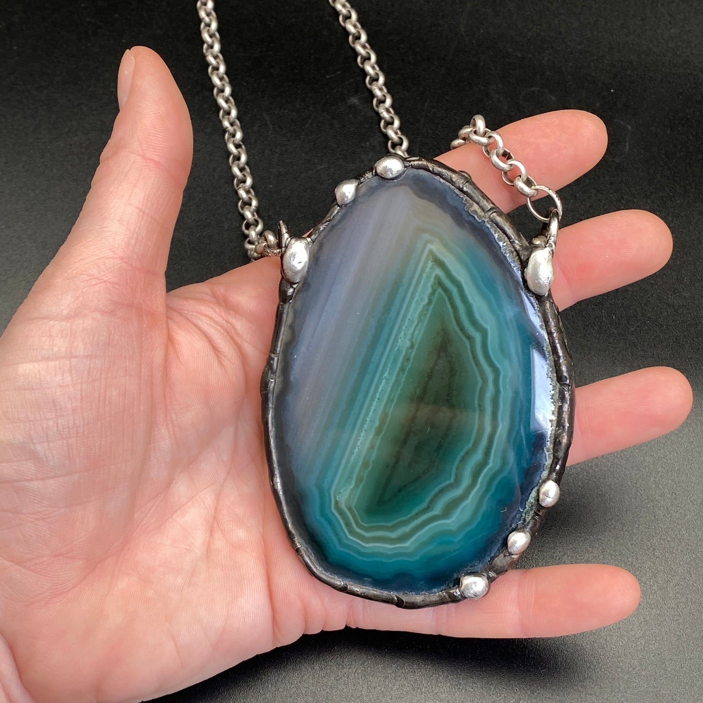 Ascension ~ Geode Slice Necklace