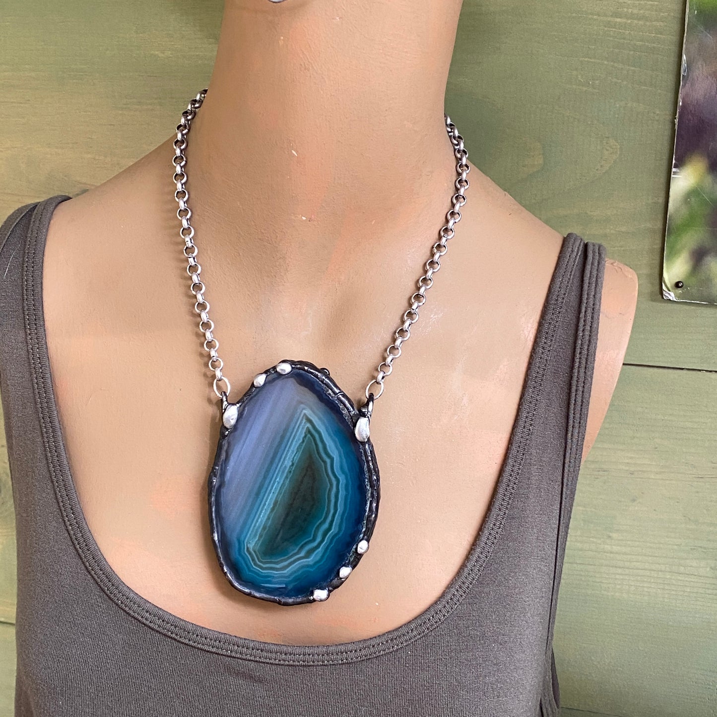 Ascension ~ Geode Slice Necklace