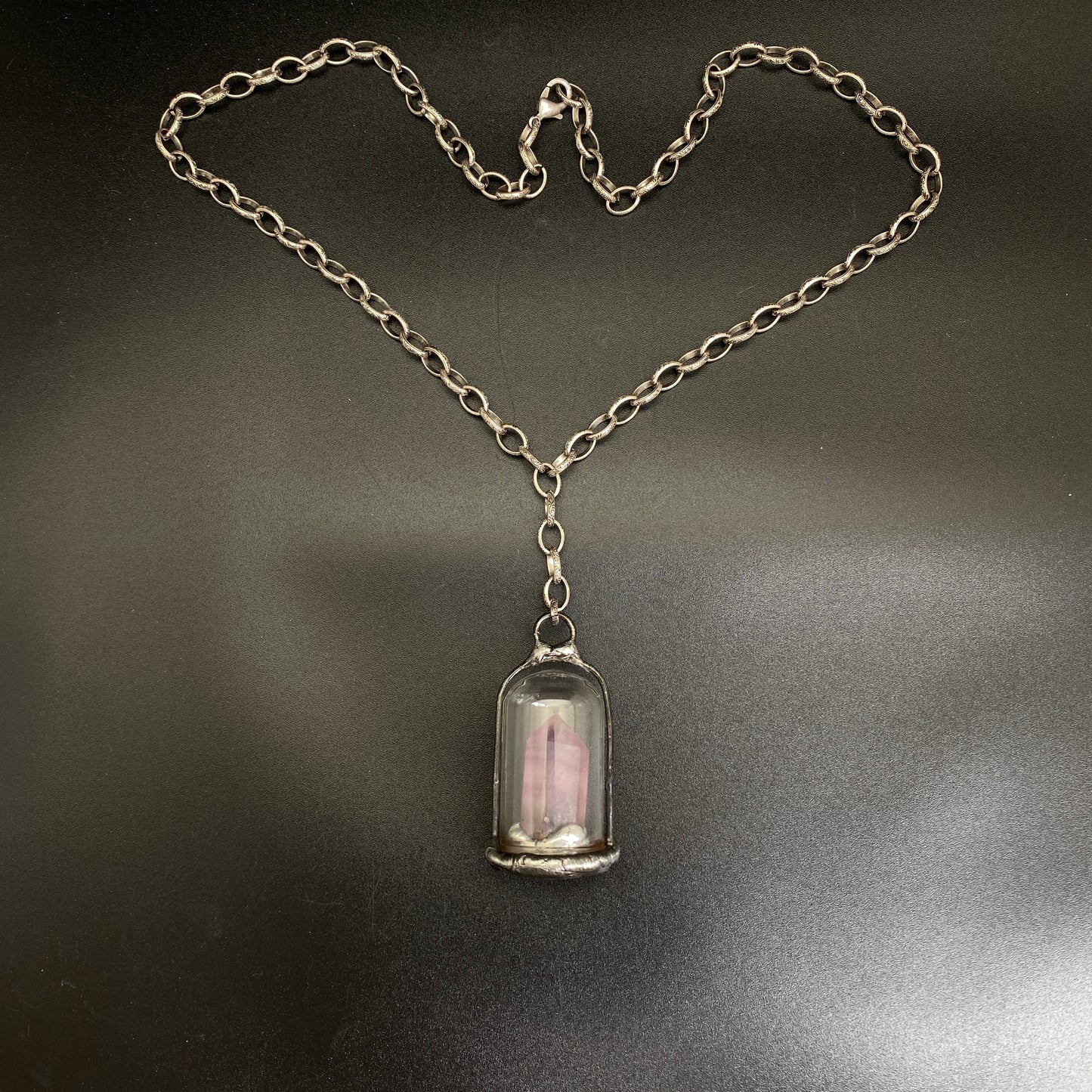 Altar ~ Fluorite Terrarium Necklace