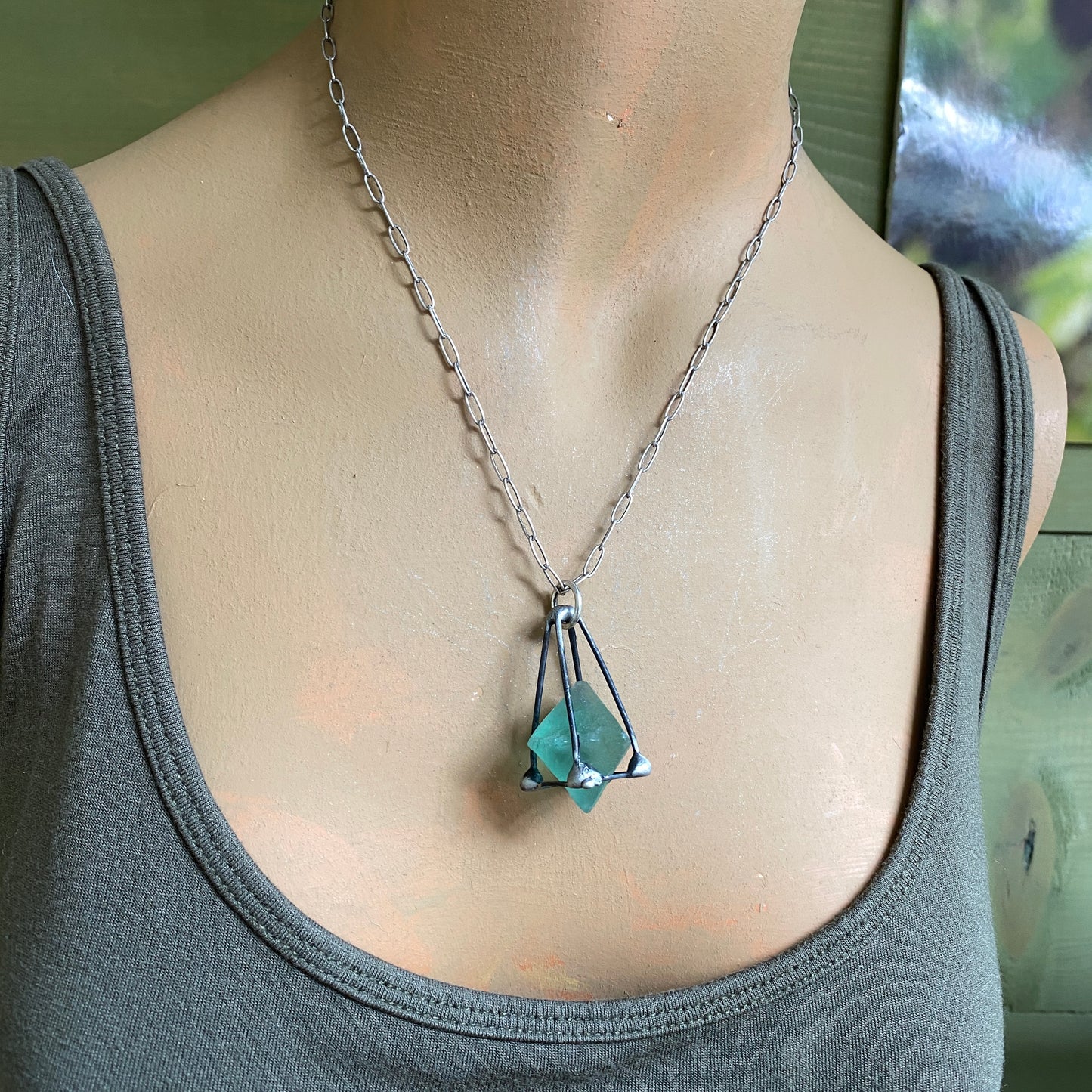 Rituals ~ Fluorite Cage Necklace
