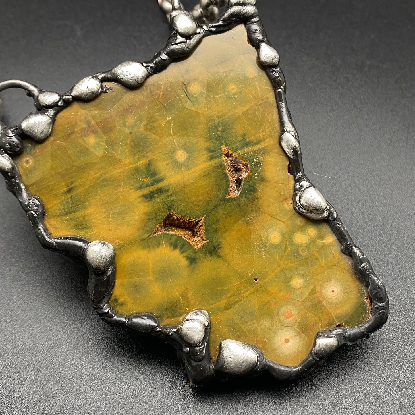 Treasurer ~ Gorgeous Earthy Kabamby Jasper Necklace ~ Reversible