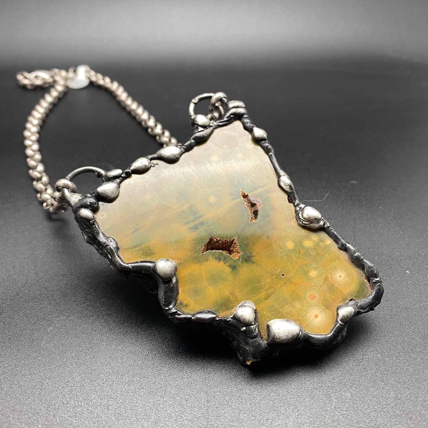Treasurer ~ Gorgeous Earthy Kabamby Jasper Necklace ~ Reversible