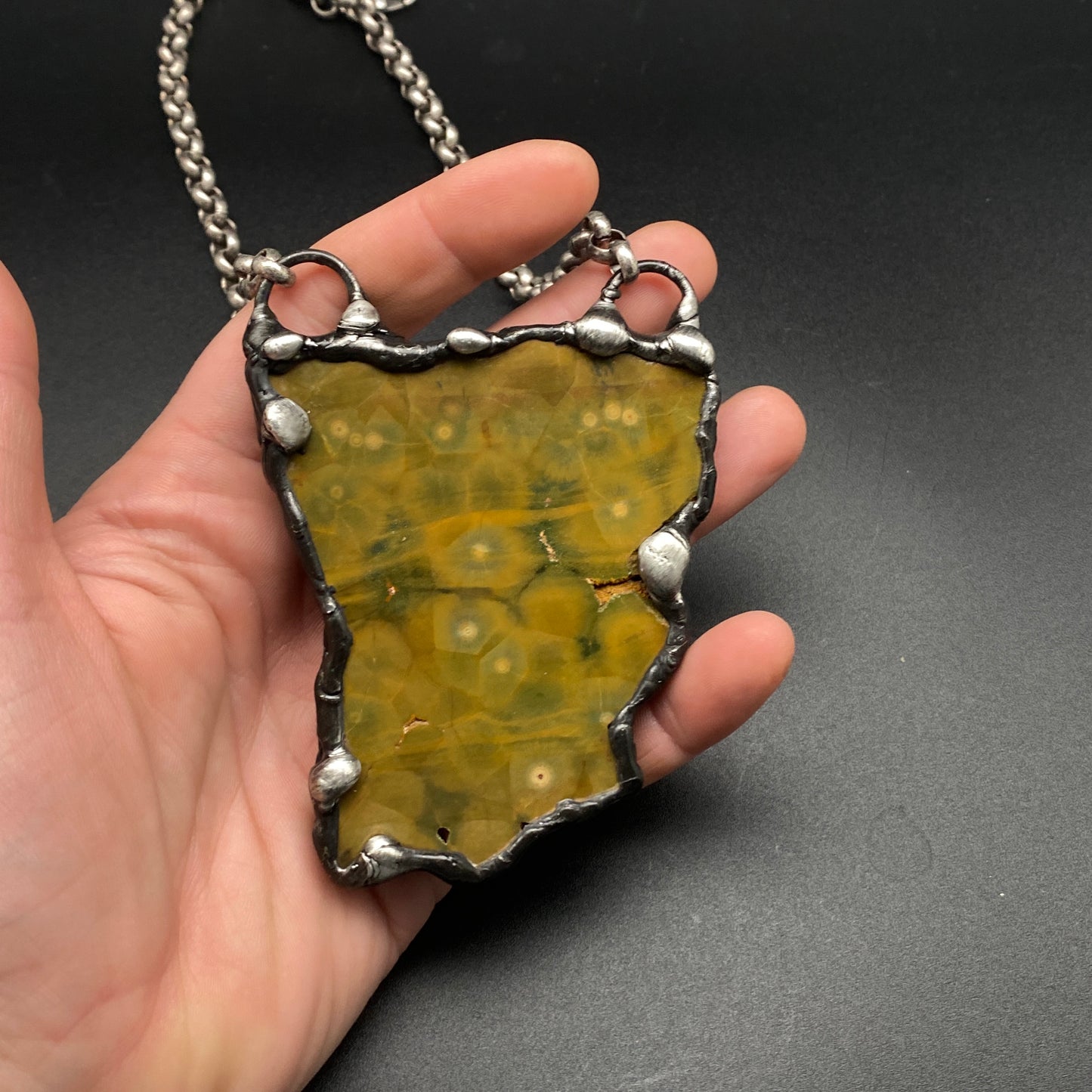 Treasurer ~ Gorgeous Earthy Kabamby Jasper Necklace ~ Reversible