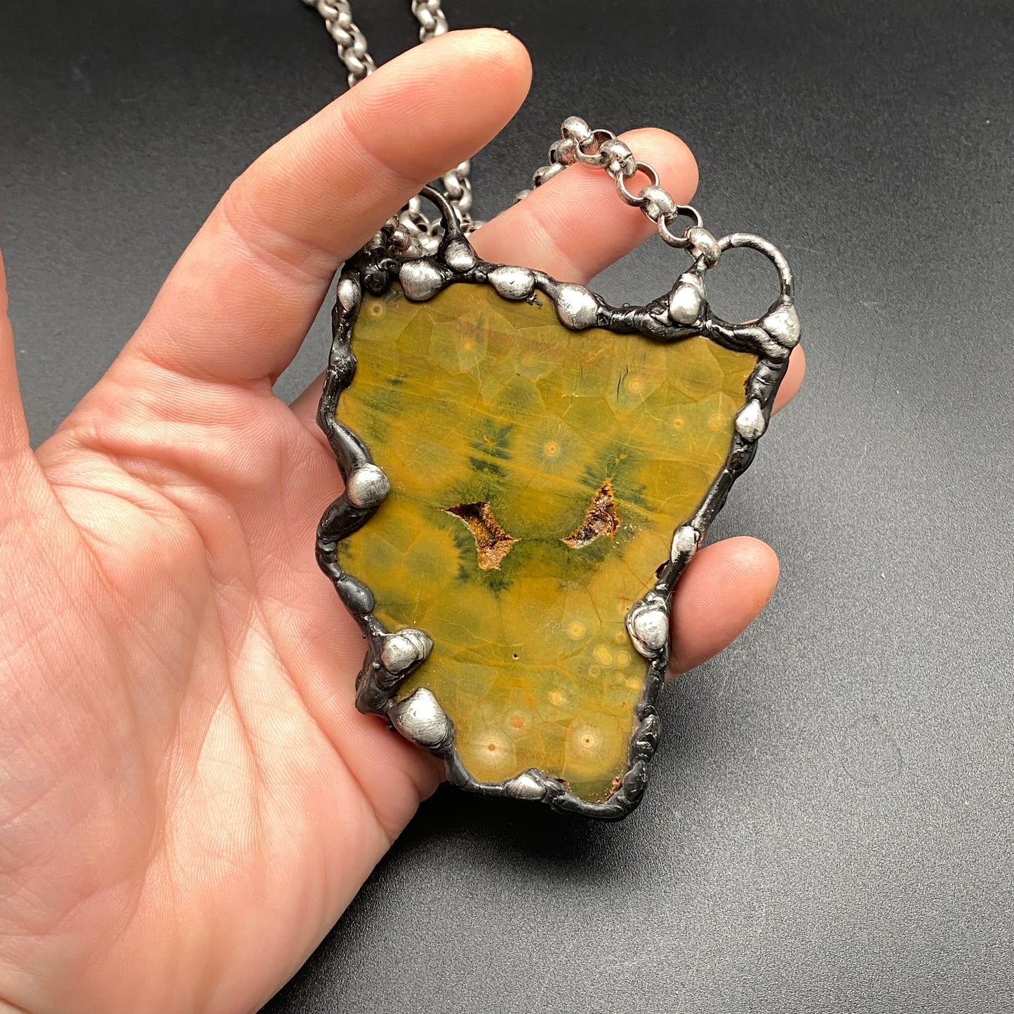 Treasurer ~ Gorgeous Earthy Kabamby Jasper Necklace ~ Reversible