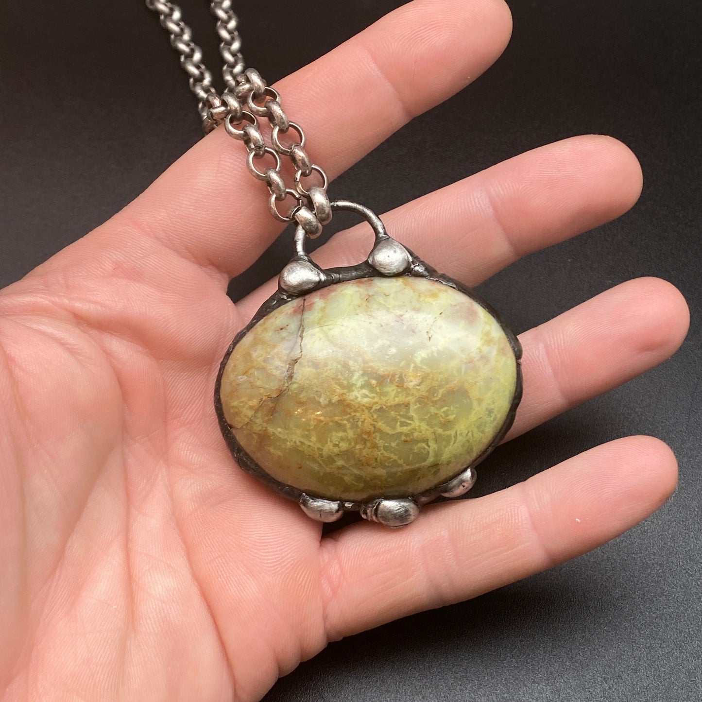 Flora ~ Green Opal Talisman Necklace
