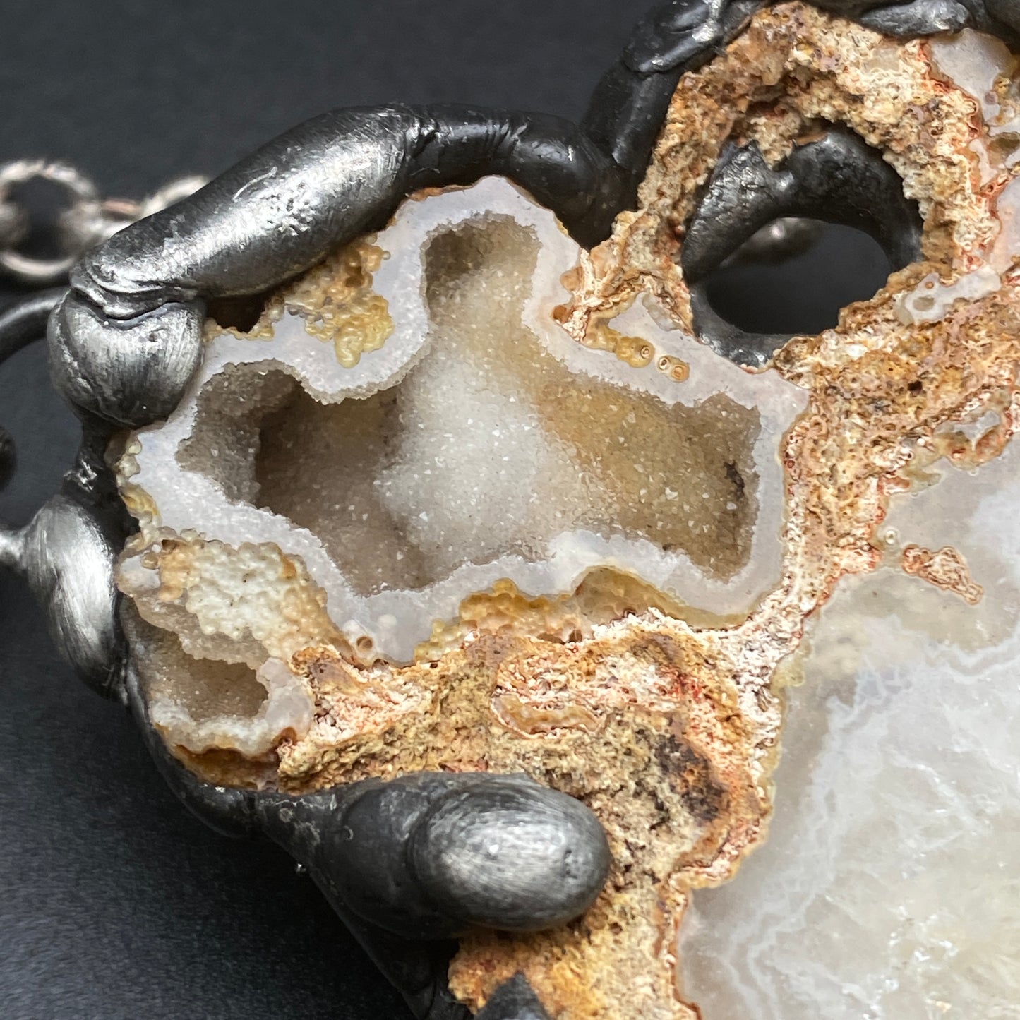 Extinction ~ Agatized Crystal Coral Necklace ~ Florida