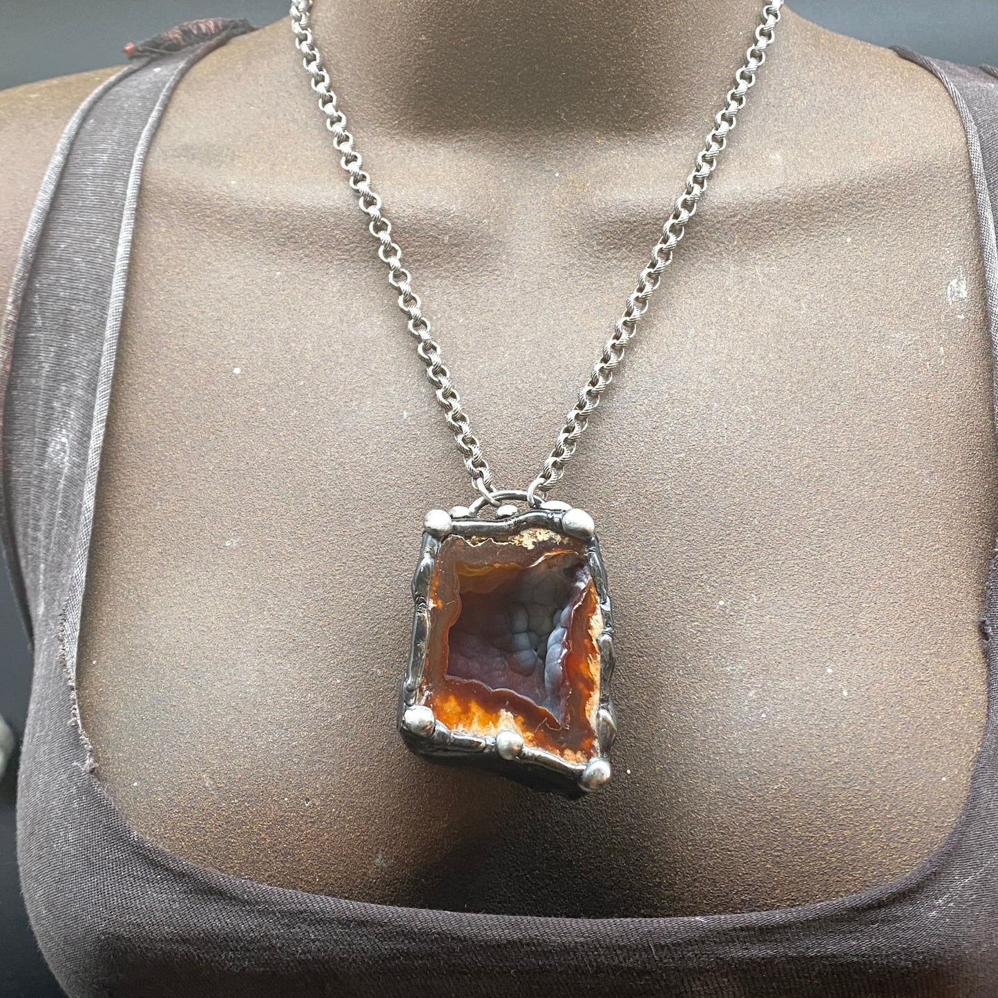 Extinction ~ Agatized Coral Necklace ~ Florida