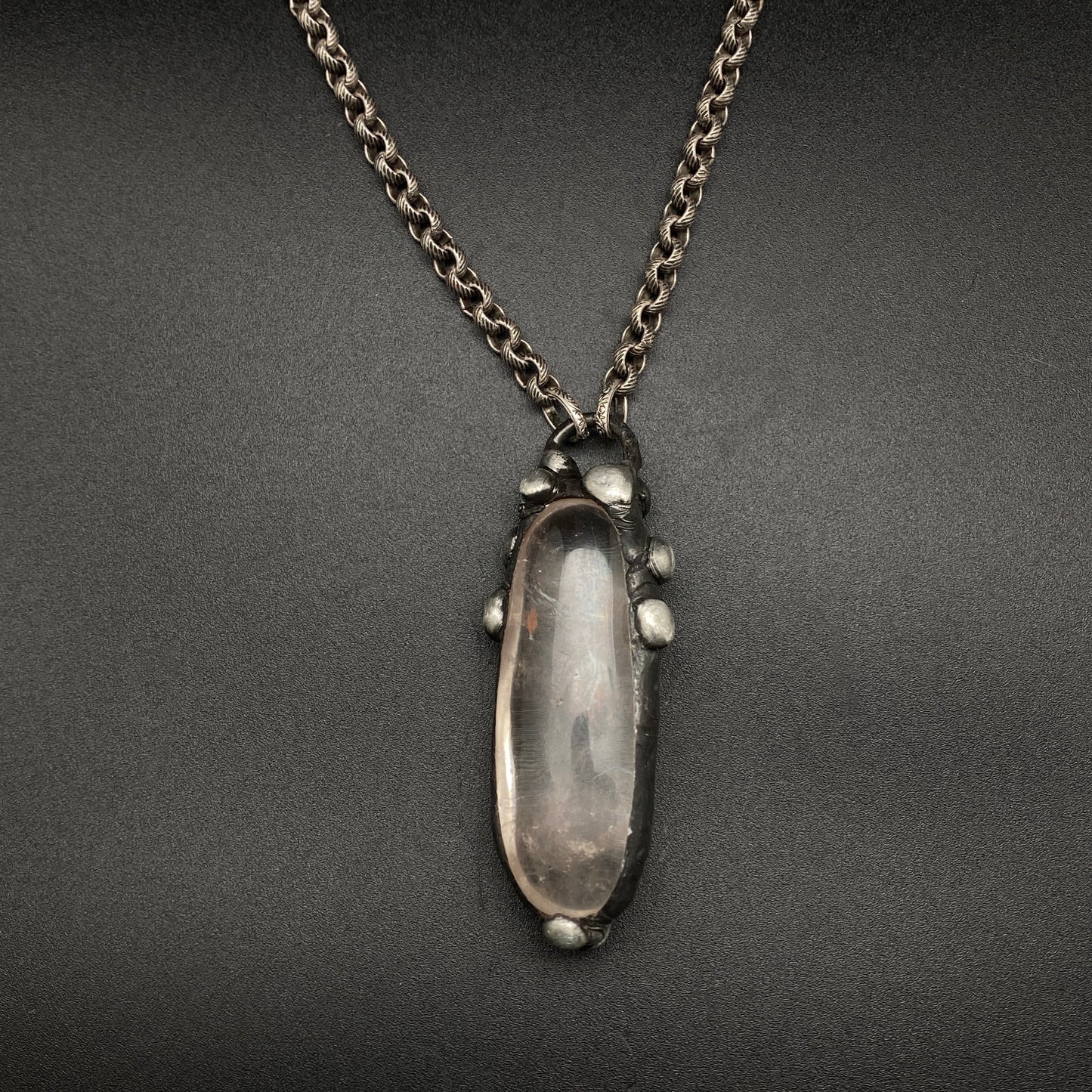Wisdom ~ Smooth Polished Quartz Necklace