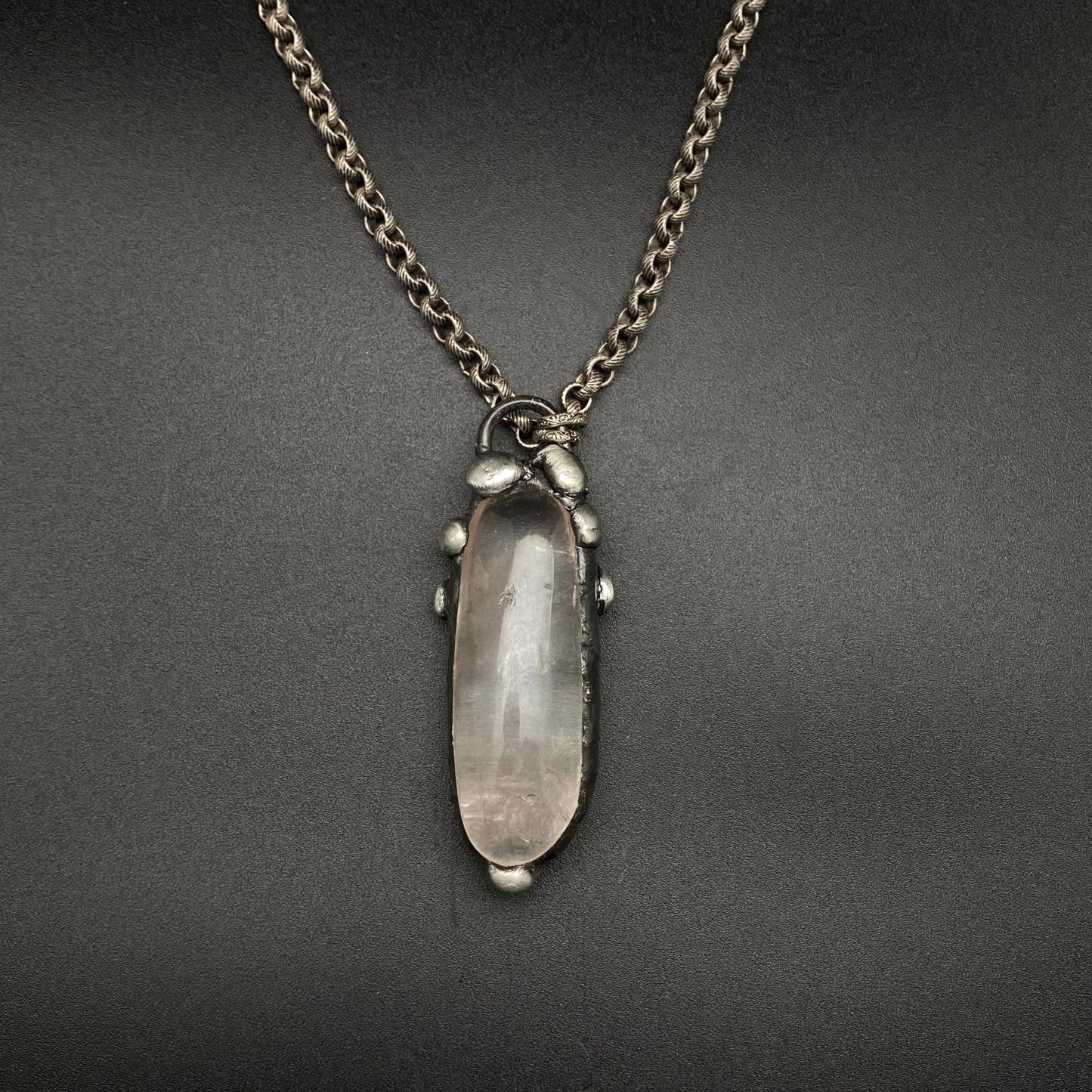 Wisdom ~ Smooth Polished Quartz Necklace