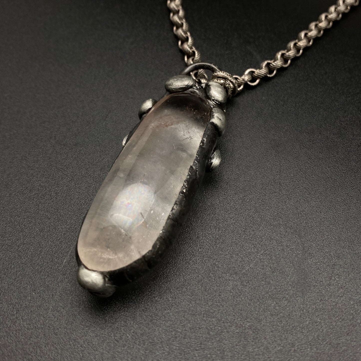 Wisdom ~ Smooth Polished Quartz Necklace