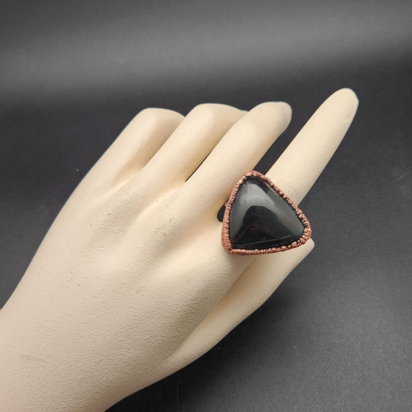 Mirage ~ Rainbow Obsidian Statement Ring