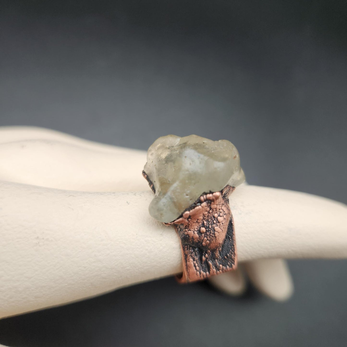 Impact ~ Libyan Desert Glass Ring