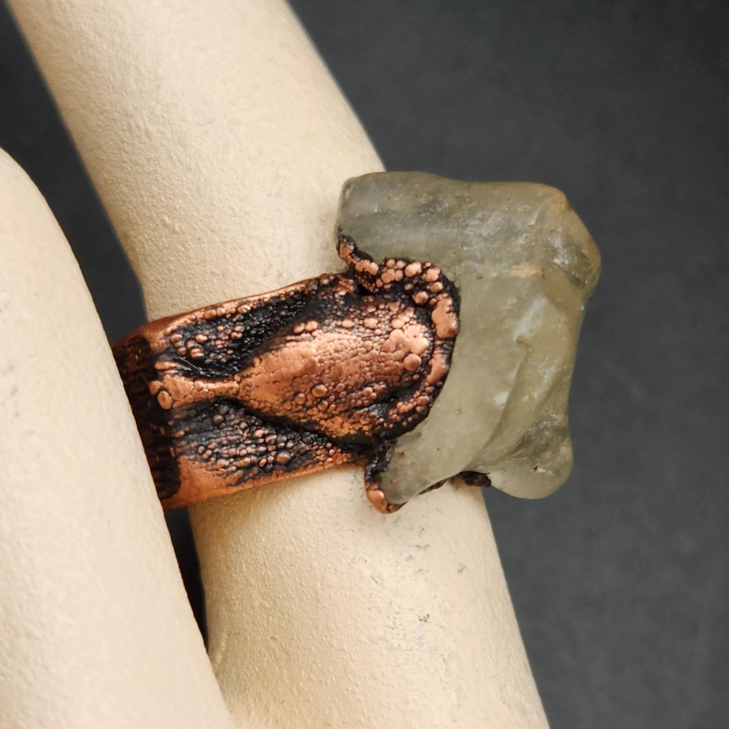 Impact ~ Libyan Desert Glass Ring